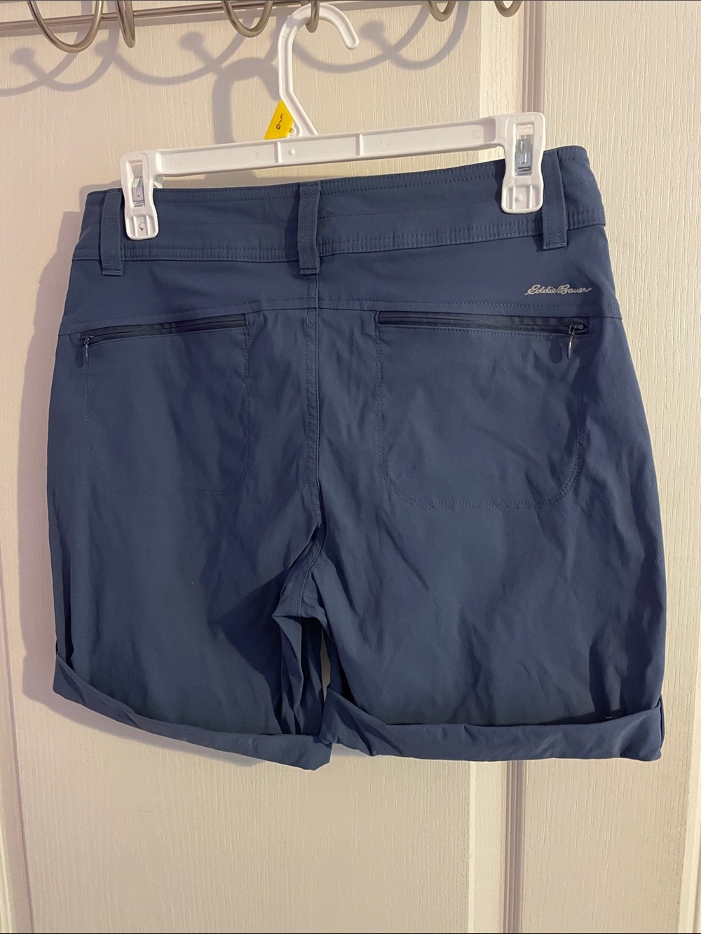 Eddie Bauer Blue Roll-Cuff Utility Bermuda Shorts - Size 6 - Picture 2 of 5